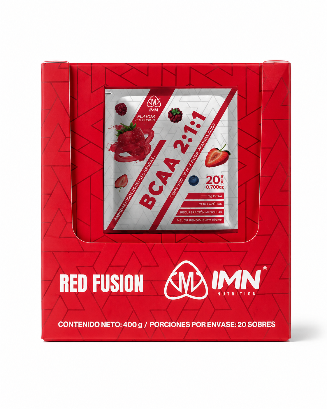BCAAs + EAA's 2:1:1 | 20 sobres – Frutos Rojos | IMN Nutrition