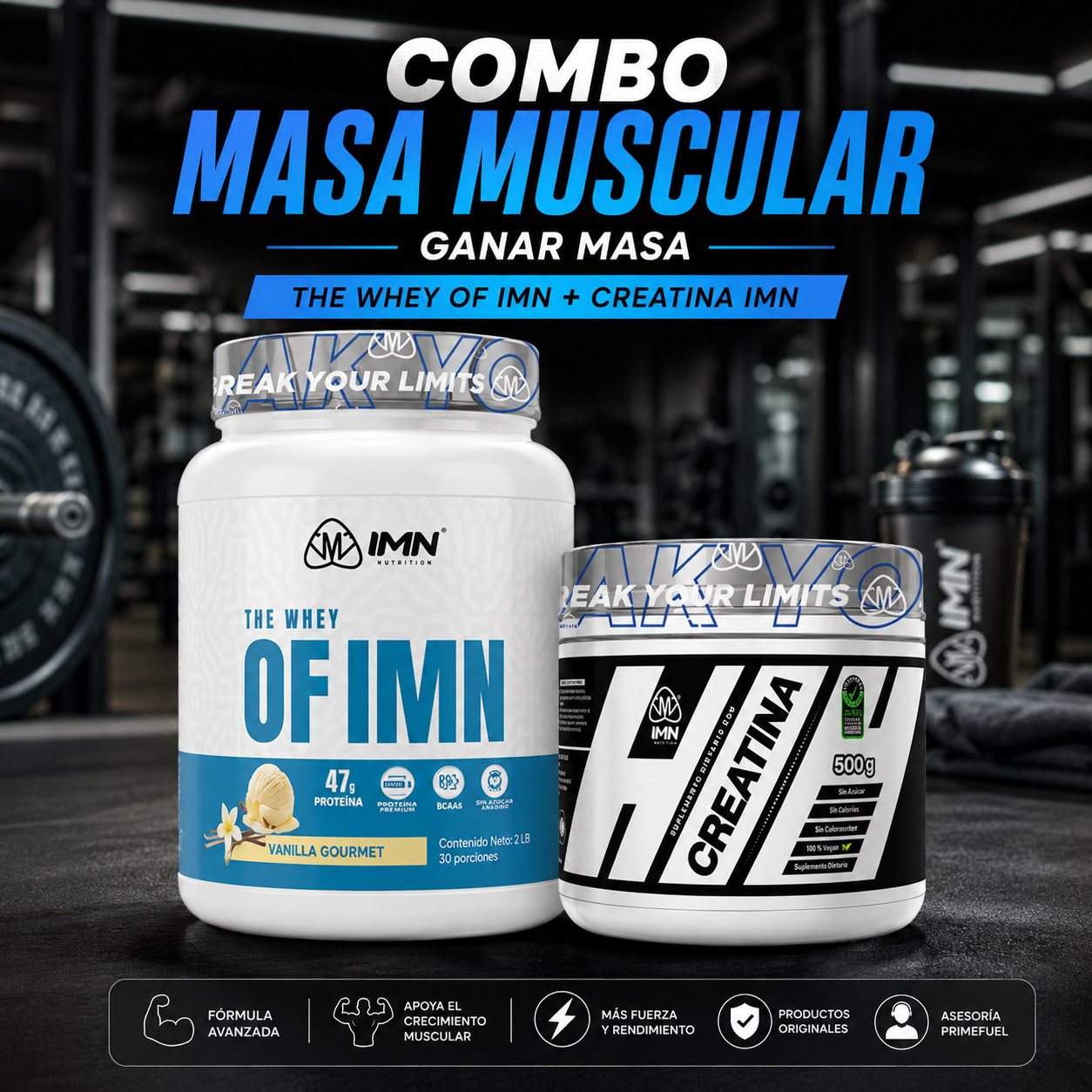 Combo Masa Muscular | Ganar masa