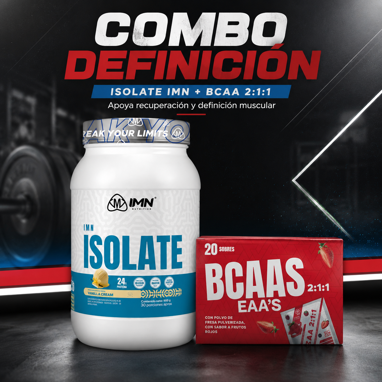 Combo Definición | Proteína aislada + Aminoácidos