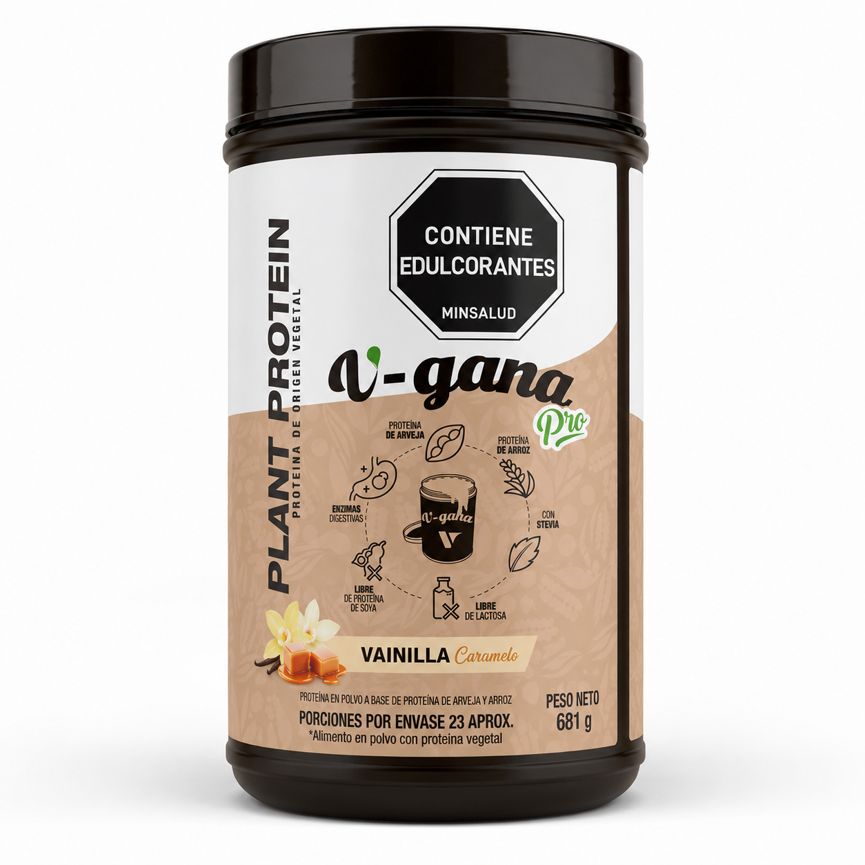 V-Gana Pro 1,5 lb – Vainilla Caramelo - Vitanas